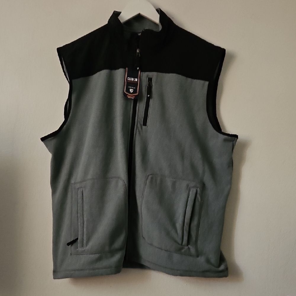 Daniel Cremieux Black and Grey Fleece Vest